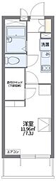 レオパレスヴィハール南六郷 1Kの間取図画像