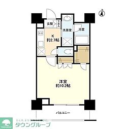 スタイリオ蒲田 1Kの間取図画像