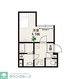 大田区東馬込1丁目マンション 1Kの間取図画像