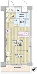 AvvoltoFelice蒲田South 1LDKの間取図画像