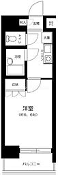 メインステージ大森東 1Kの間取図画像