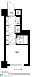 ライオンズマンション仲六郷 ワンルームの間取図画像
