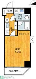 旗の台Apartment 1Kの間取図画像