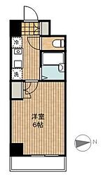 アクティブミレニアム中延 1Kの間取図画像