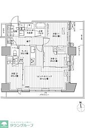 グランリビオ高輪三丁目 4階3LDKの間取り