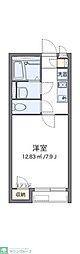 クレイノアザレア 1Kの間取図画像