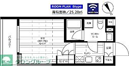 グランドコンシェルジュ千駄ヶ谷 1Kの間取図画像