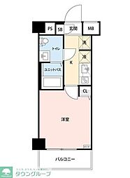 ジェノヴィアお花茶屋2スカイガーデン 1Kの間取図画像