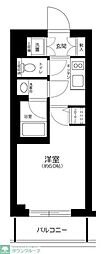 ライジングプレイス綾瀬 1Kの間取図画像