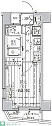 Le-lion代々木 1Kの間取図画像