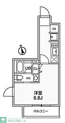 ALTERNAお花茶屋 1Kの間取図画像