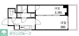 ジェノヴィア北千住 2Kの間取図画像