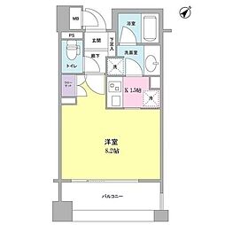 アルス恵比寿メイクス 1Kの間取図画像