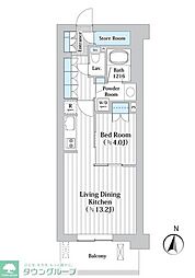 アビティグランデ砧 1LDKの間取図画像