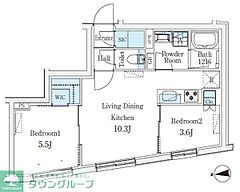 物件の間取り