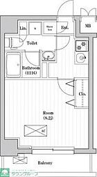 アーバンパーク綾瀬 1Kの間取図画像
