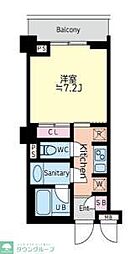 サンナッププラザ 1Kの間取図画像