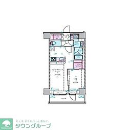 ジェノヴィア本所吾妻橋スカイガーデン 1LDKの間取図画像
