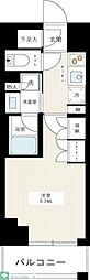 DIPS金町レジデンス 1Kの間取図画像