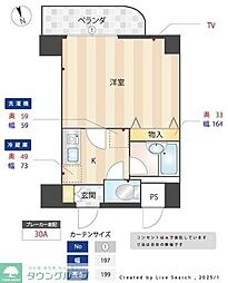 maisonS.K.M 1Kの間取図画像