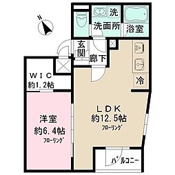 gute Wohnung 北千住 1LDKの間取図画像