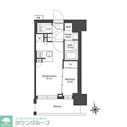 HF八広レジデンス 1DKの間取図画像