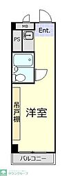 五反田ダイヤモンドマンション ワンルームの間取図画像