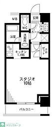 レジディア九段下 ワンルームの間取図画像