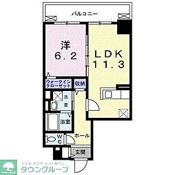 オリヴィエ 1LDKの間取図画像