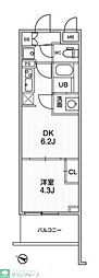 ライムレジデンス曳舟 1DKの間取図画像