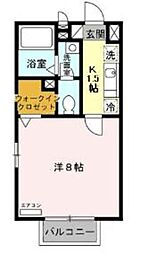 StarValley 1Kの間取図画像