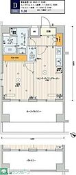 スカイコート渋谷神山町 1LDKの間取図画像