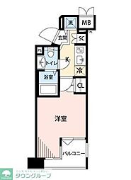 ガーラ文京本郷台 1Kの間取図画像