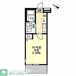 メゾン・ド・ショコラ 1Kの間取図画像