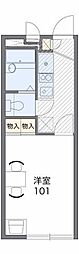 レオパレスグレイスSHINO 1Kの間取図画像