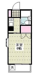 サン二俣ハイツ 1Kの間取図画像