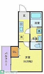 ラフィーナーさがみ野 1Kの間取図画像
