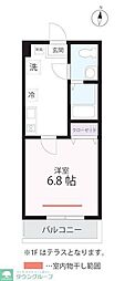 QUIET CRAB HOUSE ESSATO 1Kの間取図画像