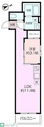 ETSUBO長後 1LDKの間取図画像