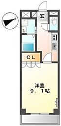 アイキューブガーデン 1Kの間取図画像