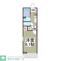 Riposu瀬谷B 1Kの間取図画像