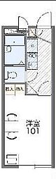 レオパレスグランド 1Kの間取図画像