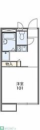 レオパレス上飯田 1Kの間取図画像