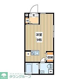 Koti Galleria(コティ ガレリア)-私の北欧、小さなアパート- ワンルームの間取図画像