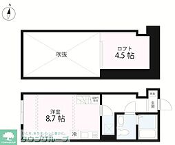 QUIET CRAB HOUSE IL MONTE(イルモン ワンルームの間取図画像