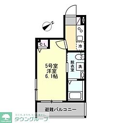 T&Fレジデンス三ツ境 1Kの間取図画像