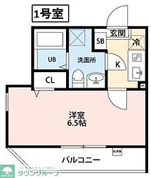 MITSUKYOTRANSIT 1Kの間取図画像