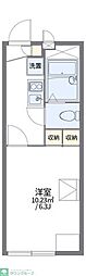 レオパレスカワハラ 1Kの間取図画像