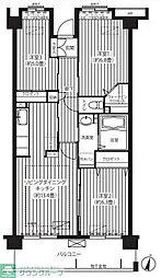 コーポレート東戸塚 3LDKの間取図画像