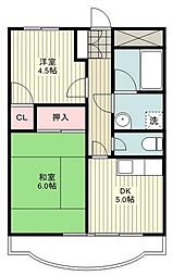 グレイス原宿 2DKの間取図画像